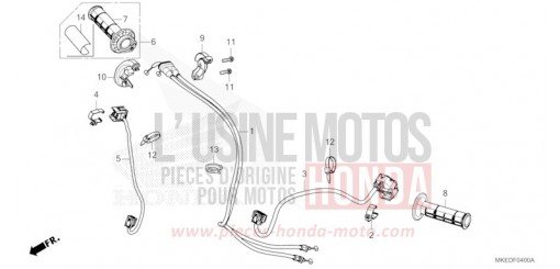 CONTACTEUR DE POIGNEE/CABLE CRF450RM de 2021